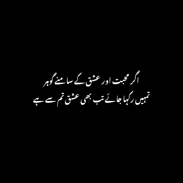 Love Poetry in urdu