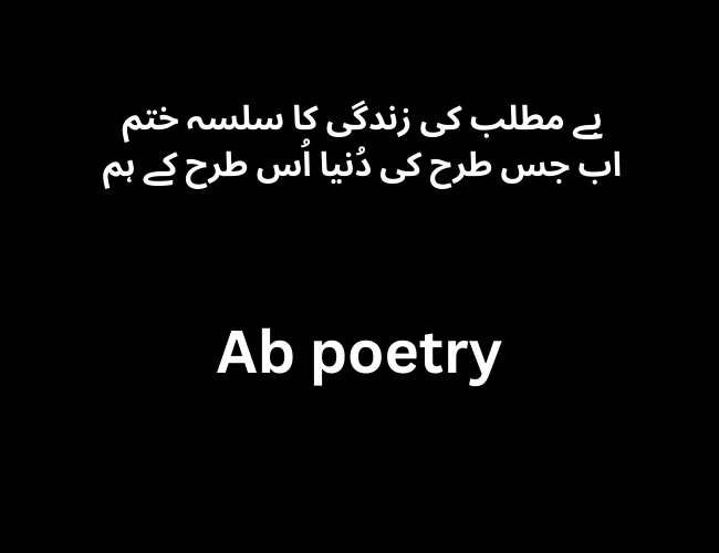 Best attitude poetry in Urdu