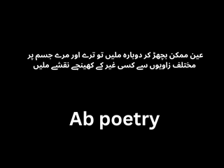 Urdu Poetry Text with Pics